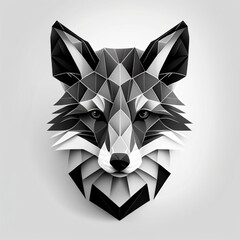 Expressive Fox Face: Contemporary Line Art Vector Logo