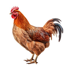 Chicken hen animal isolated background