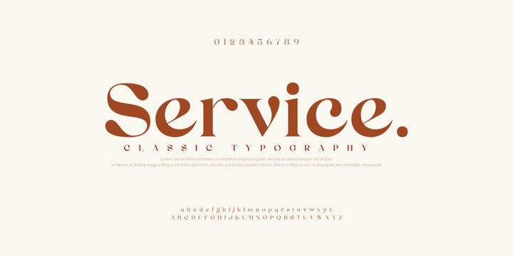 Classic serif font alphabet letters fancy gentle typographic design. Elegant anthique typography. Retro slick serif letter set for wedding card, restaurant menu, headline, lettering. Vector typeset