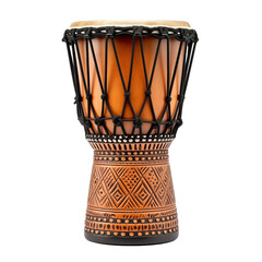 djembe drum isolated on white background