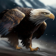 Predatory Majesty: Eagle Hunting with Precision