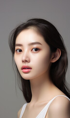 Naklejka premium portrait of a beautiful asian woman