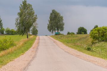 country road in region