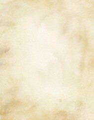 Abstract old beige paper painted watercolor  background texture, digital painted for template