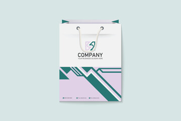 Unique colorful shopping bag design for Corporate company