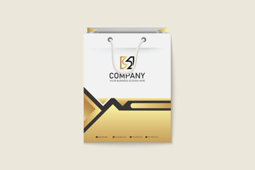 Unique colorful shopping bag design for Corporate company