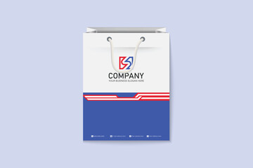 Unique colorful shopping bag design for Corporate company