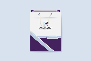 Unique colorful shopping bag design for Corporate company