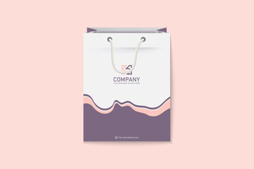 Unique colorful shopping bag design for Corporate company
