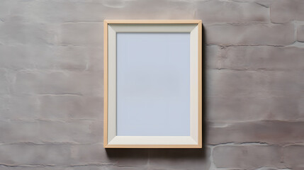 Modern frame mockup on textured wall for art display