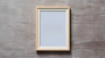 Fototapeta premium Modern frame mockup on textured wall for art display