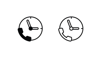 Clock icon design with white background stock illustration