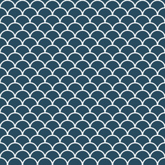 Fish Scales Seamless Print Dragon Skin Pattern Mermaid Tail Texture © Kateryna
