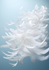 Background fluffy white light closeup abstract animal texture soft bird pattern feather nature