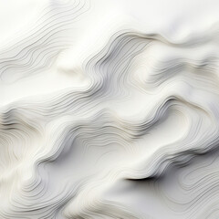 Black and White Abstract Waves: A Minimalist 3D Design