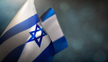 israel flag for honour of veterans day or memorial day glory to the israel heroes of war concept on...