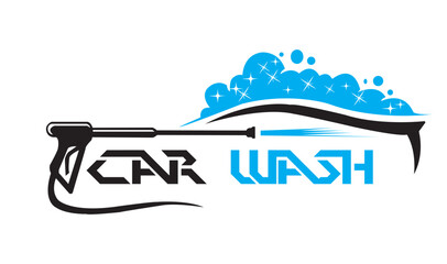 Illustration vector graphic of pressure power wash spray logo design template,or car wash logo - obrazy, fototapety, plakaty
