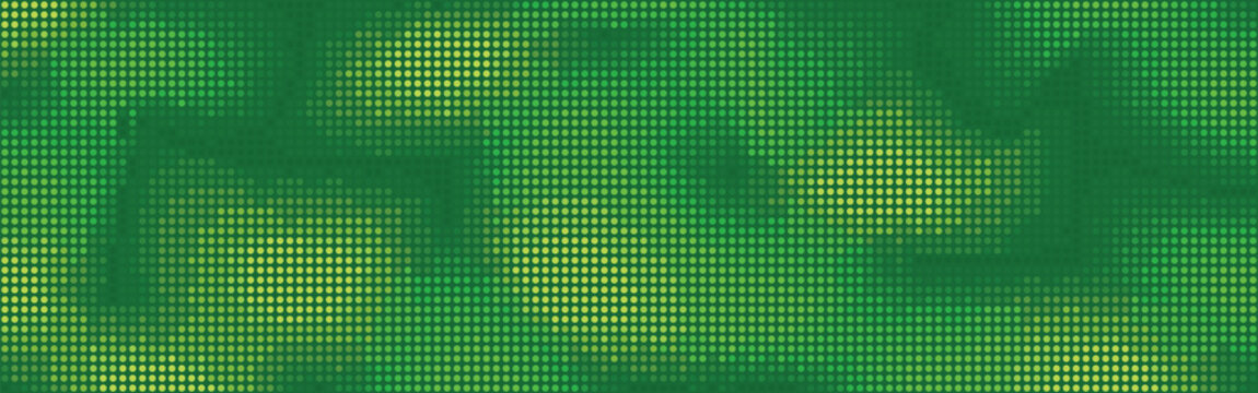 green dots halftone - binary code background
