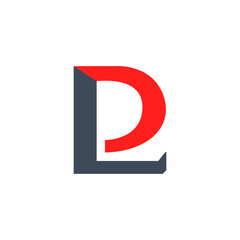Creative letter DL logo design,DL modern letter logo design concept,DL logo mark