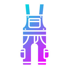 Fototapeta premium Overall Clothes Icon