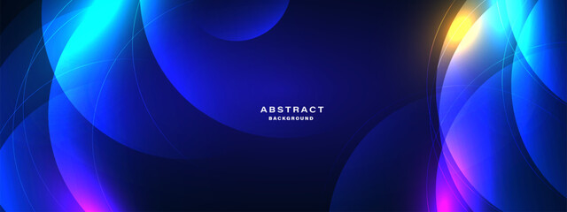 Abstract blue gradient with geometric shape background