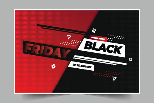 black friday super sale banner with abstract background vector design illustration
