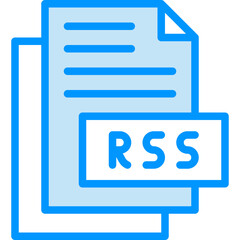 Rss vector line icon .svg