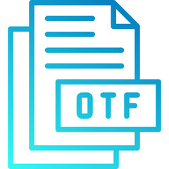 Otf vector line icon .svg