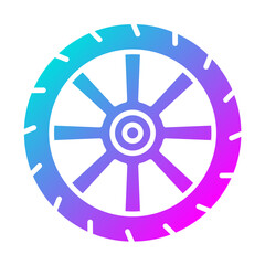 Obraz premium Wheel Icon