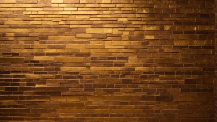 Golden yellow brick wall