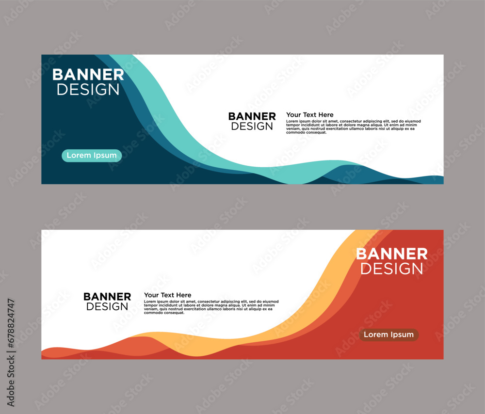 Wall mural abstract web banner design background or header templates