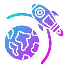 Rocket Earth Icon