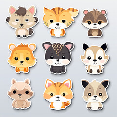 Fototapeta premium set of animals