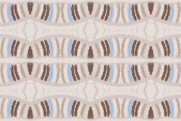 Ikat Fabric or Modern Native Thai Ikat Pattern. Geometric Ethnic Background for Pattern Seamless Design or Wallpaper.