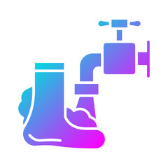 Washing Foot Icon