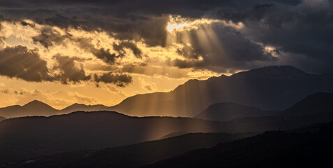 Molise, Italy. Spectacular autumn landscape 11112023