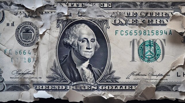 The Fragility of Currency: Ripped US Dollar