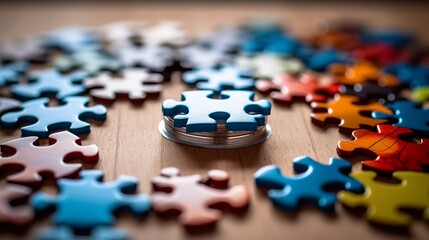 Unsolved Challenges: Scattered Jigsaw Puzzle Pieces