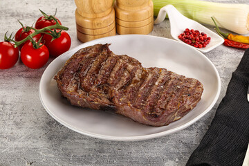 Rib eye steak grilled beef