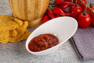 Spicy mexican sauce Salsa dip
