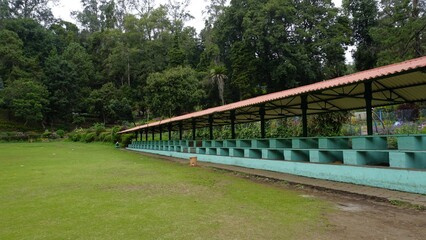 Beautiful scenic garden of Kodaikanal Bryant Park.