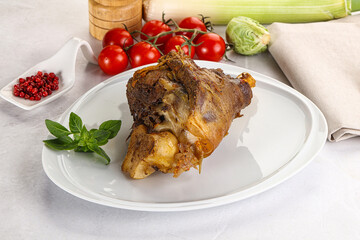 Baked Lamb shank with bone