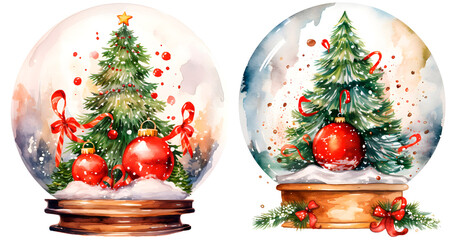 christmas tree and decorations