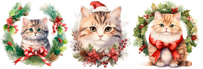 christmas tree decoration with santa