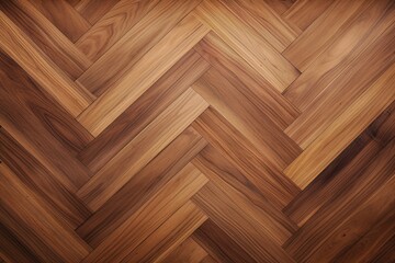 Parqet wooden floor. Pattern, texture, background design. Top view. Ai Generative - obrazy, fototapety, plakaty