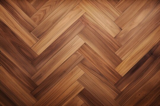 Parqet wooden floor. Pattern, texture, background design. Top view. Ai Generative