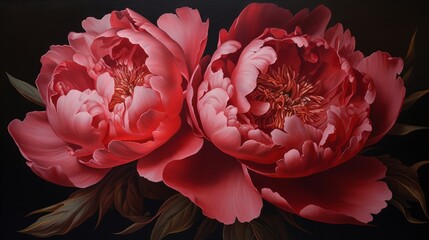 Peonies, Peonie Flower. AI Generative