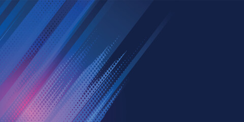 Fototapeta premium grunge Dots halftone white and blue color pattern gradient grunge texture background