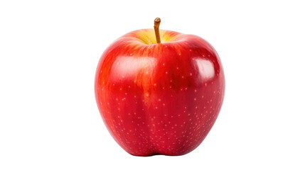 red apple on transparent background 