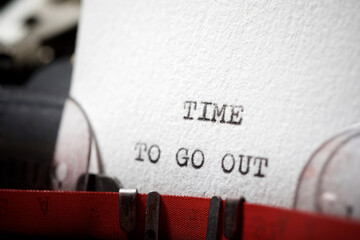 Time to go out phrase